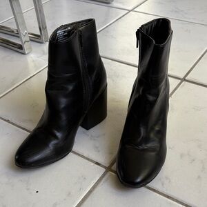 Madden Girl Black Ankle Boots